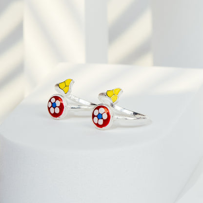 Multicolour Toe Ring