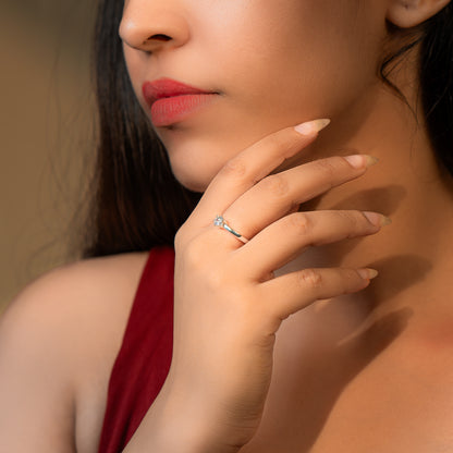 Queen Solitaire Ring