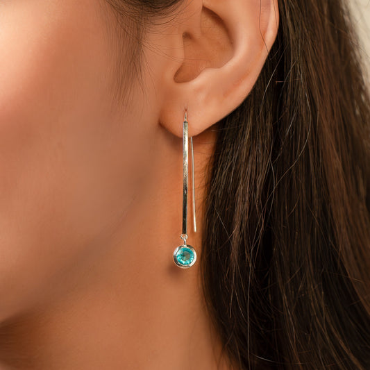 Blue Topaz Earring