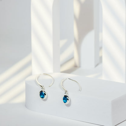 Blue Topaz Earring