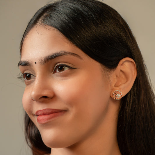 White Zircon Earring