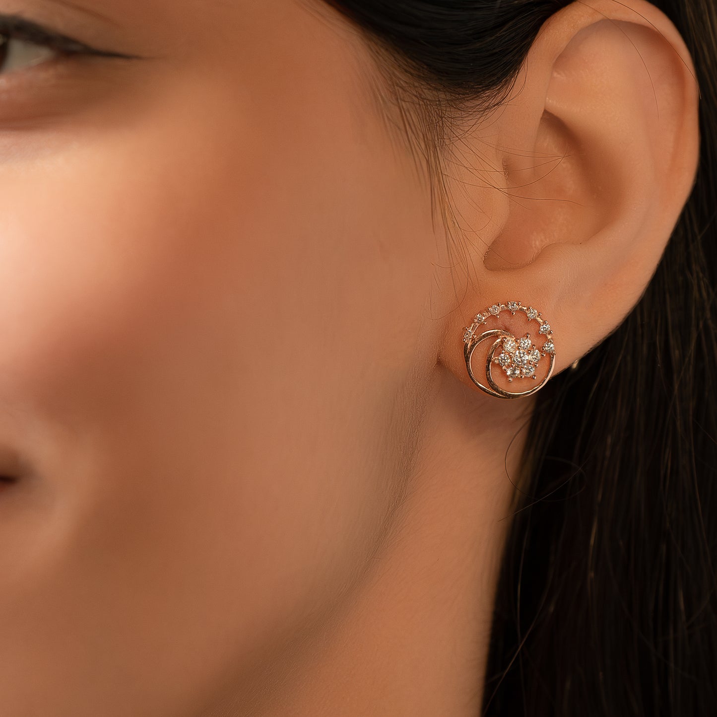 White Zircon Earring