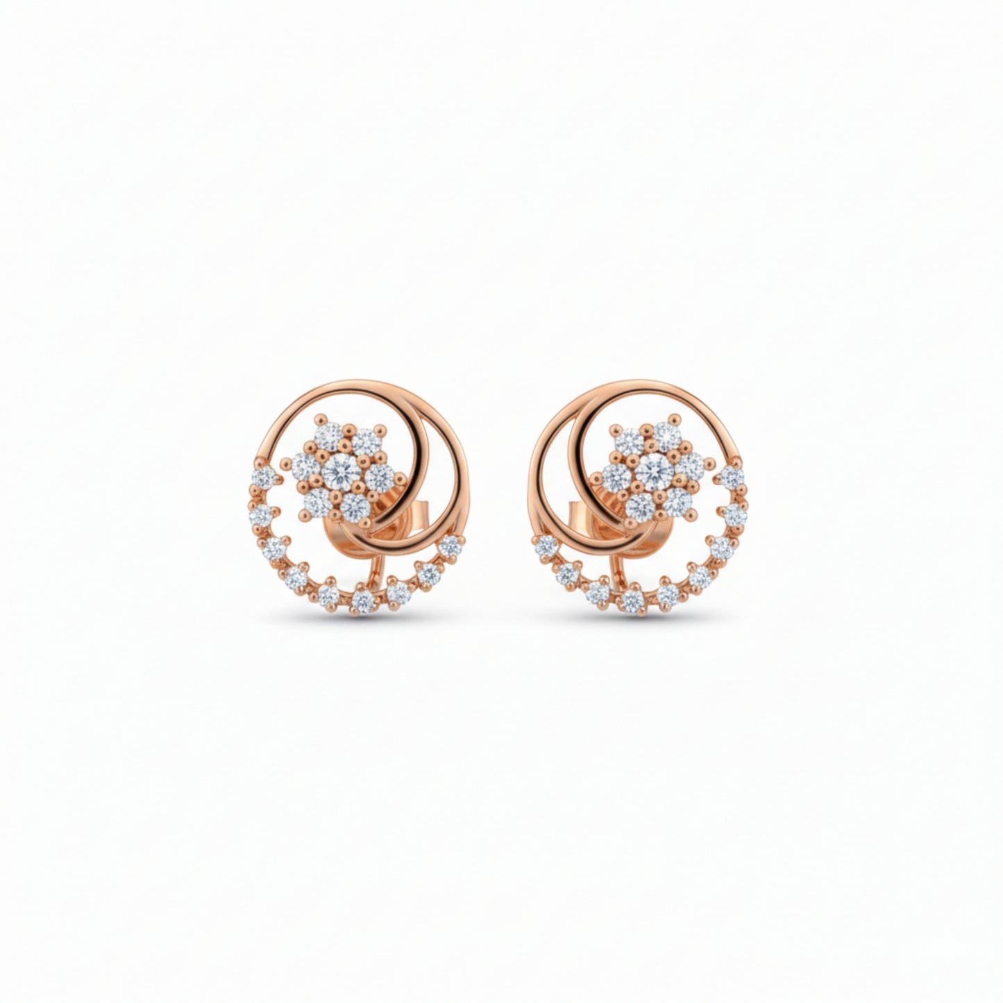White Zircon Earring