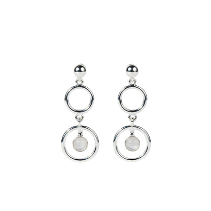 Rainbow Moonstone Earring