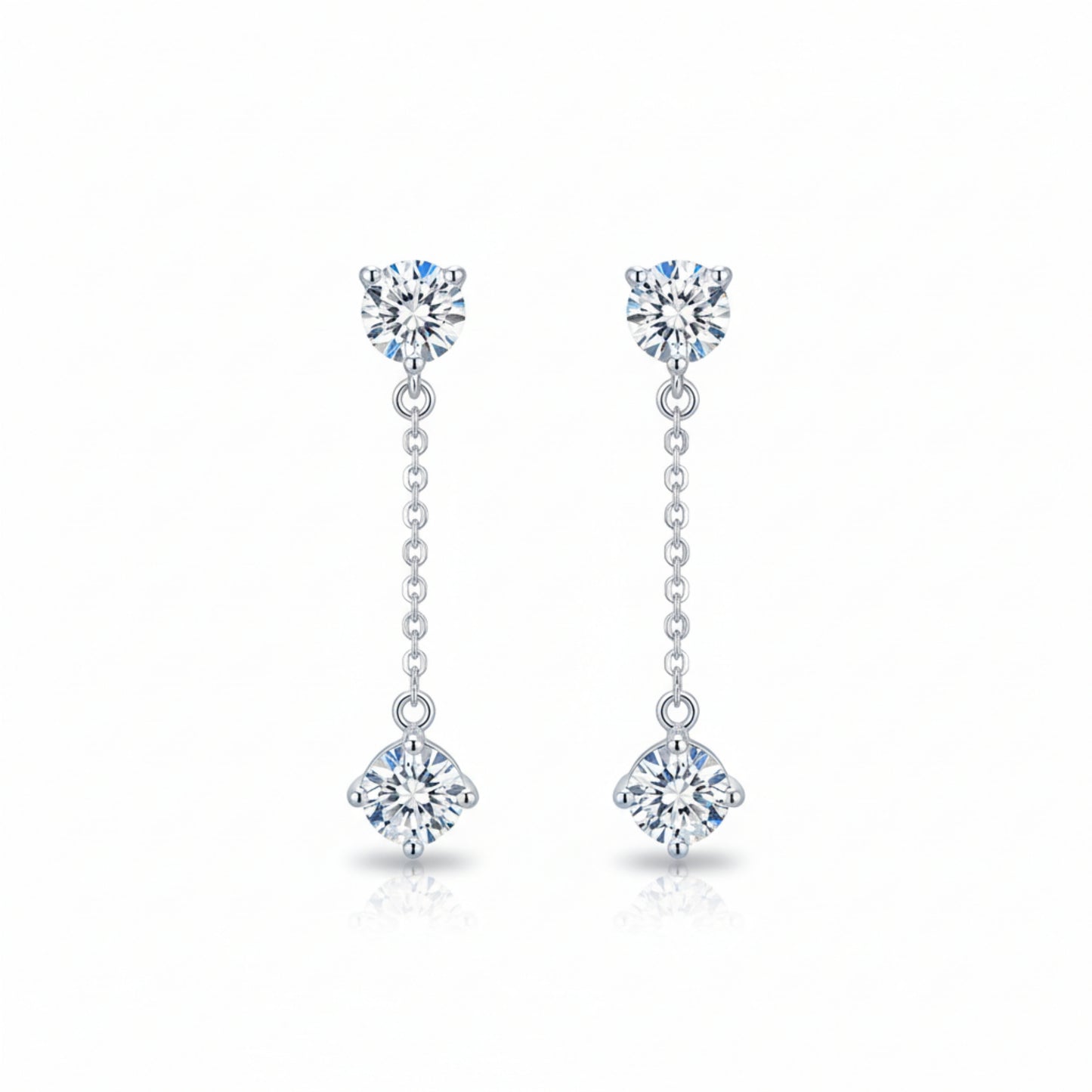 Hanging Solitaire Earring