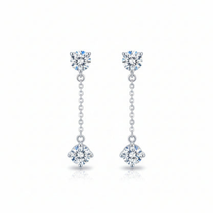 Hanging Solitaire Earring