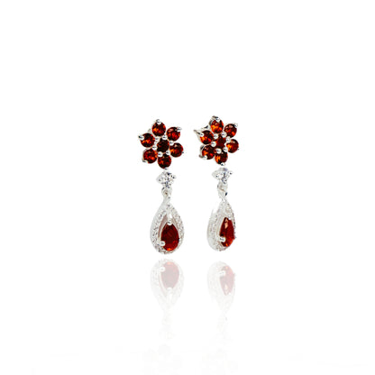 Ruby Zircon Earring