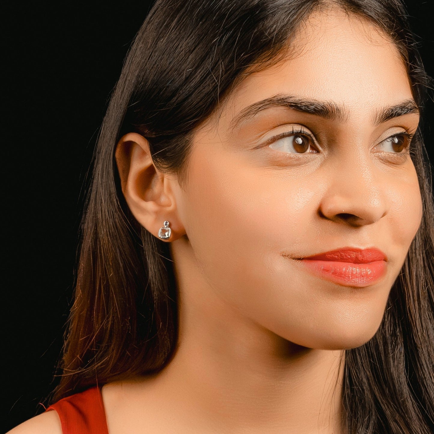 Amethyst, Citrine Earring