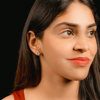 Amethyst, Citrine Earring