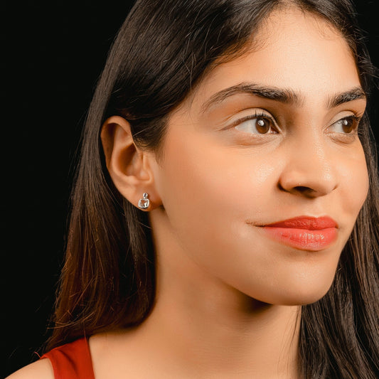 Amethyst, Citrine Earring