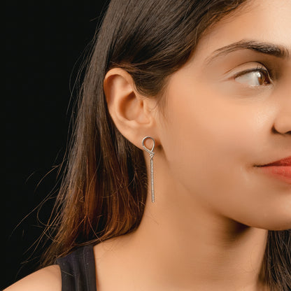 White Zircon Earring