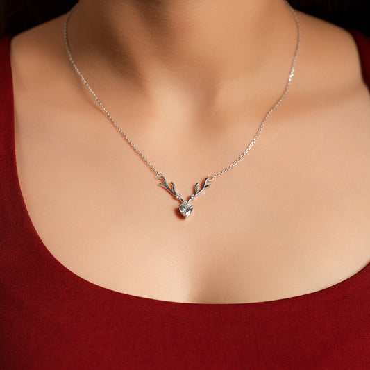 Deer Heart Chain Pendant