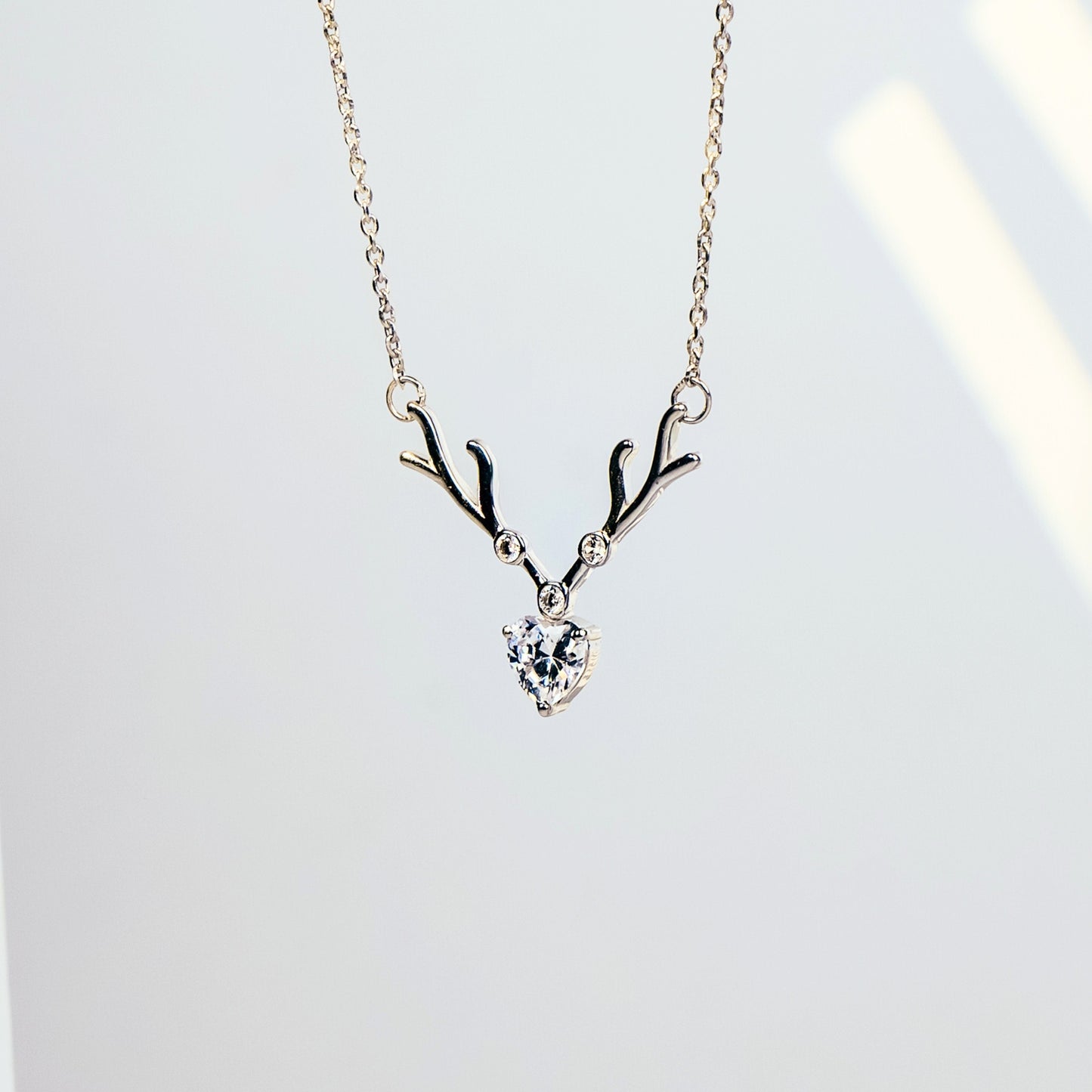 Deer Heart Chain Pendant