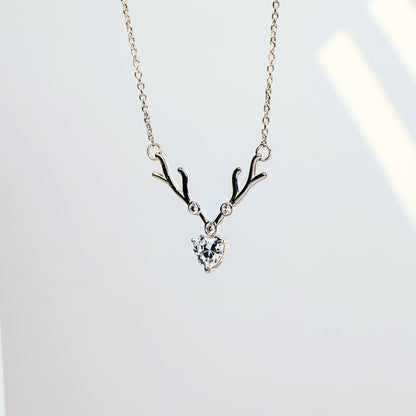 Deer Heart Chain Pendant