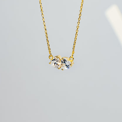 Double Heart Chain Pendant