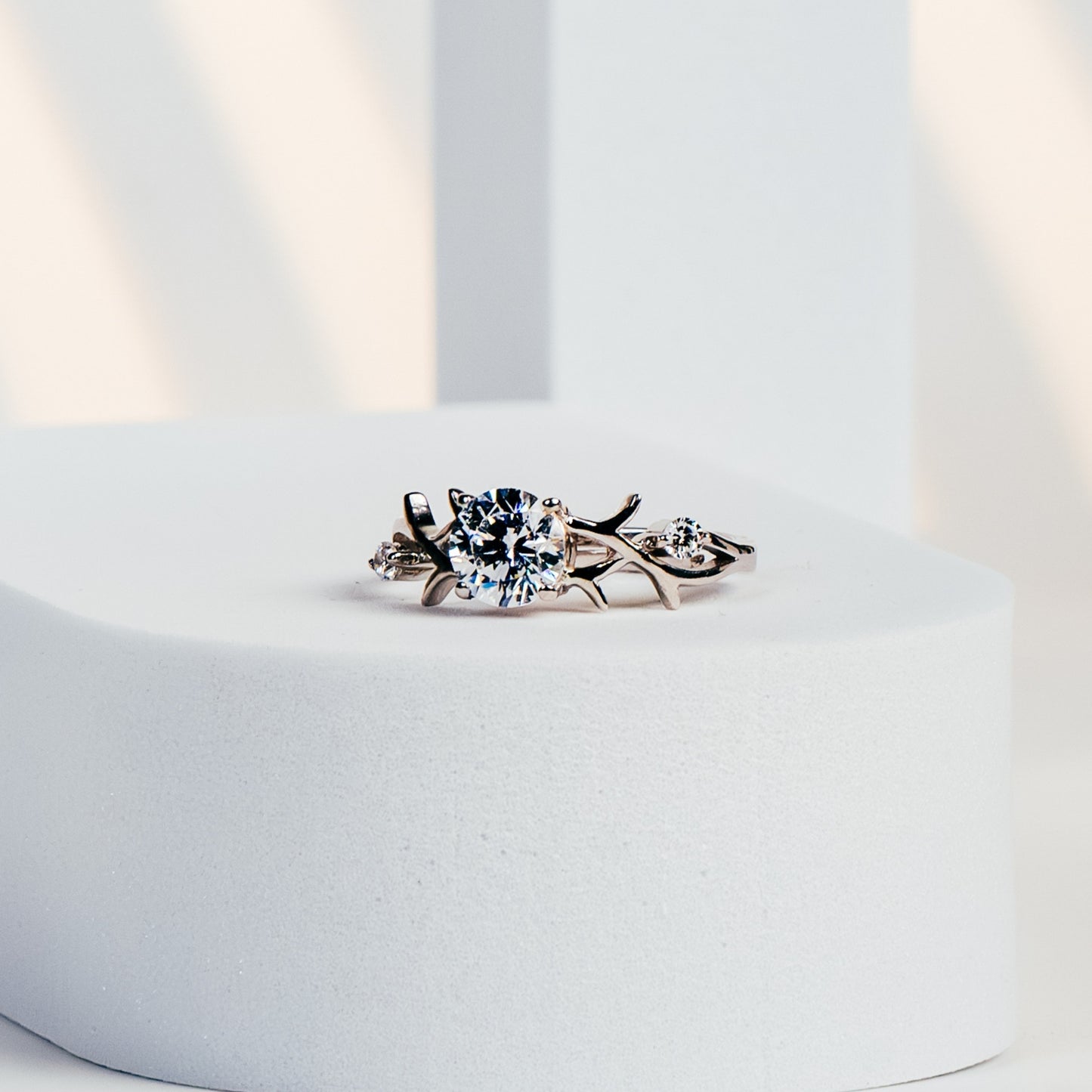 White Solitaire Ring