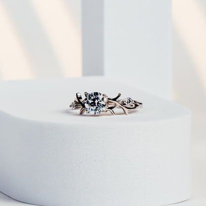 White Solitaire Ring