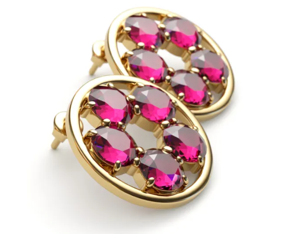 Earrings with Gold Vermeil Plating