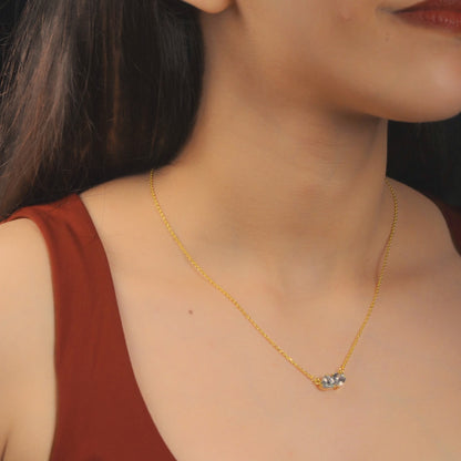 Double Heart Chain Pendant