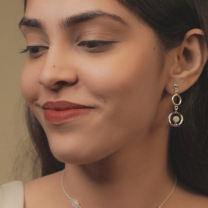 Rainbow Moonstone Chain Pendant