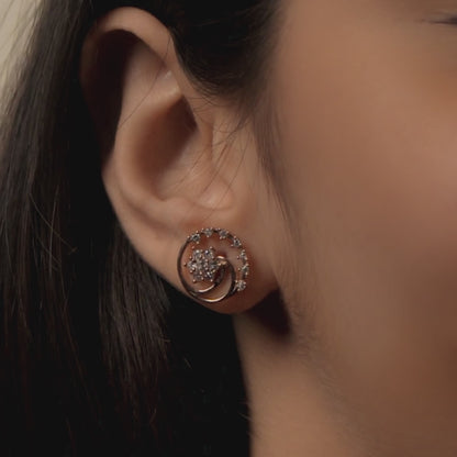 White Zircon Earring