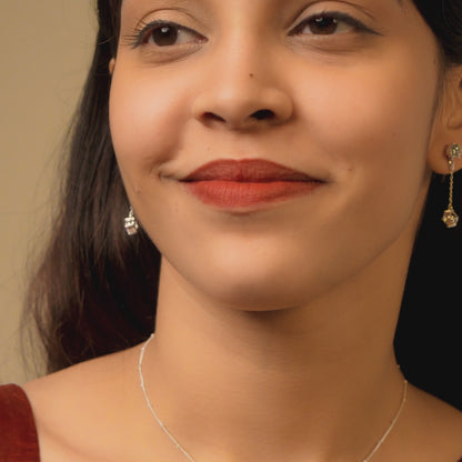 Spiral Leaf Chain Pendant