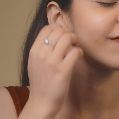 White Solitaire Ring