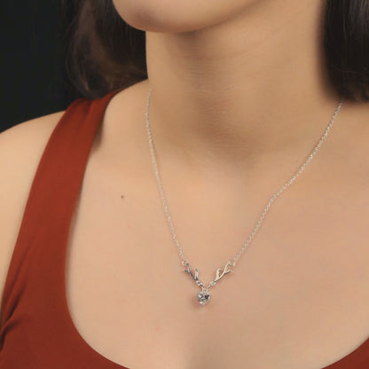 Deer Heart Chain Pendant